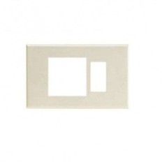 PLACCA PLASTICA AVORIO A SCATTO 1 POSTO MAGIC 1 POSTO PLURISTANDARD
