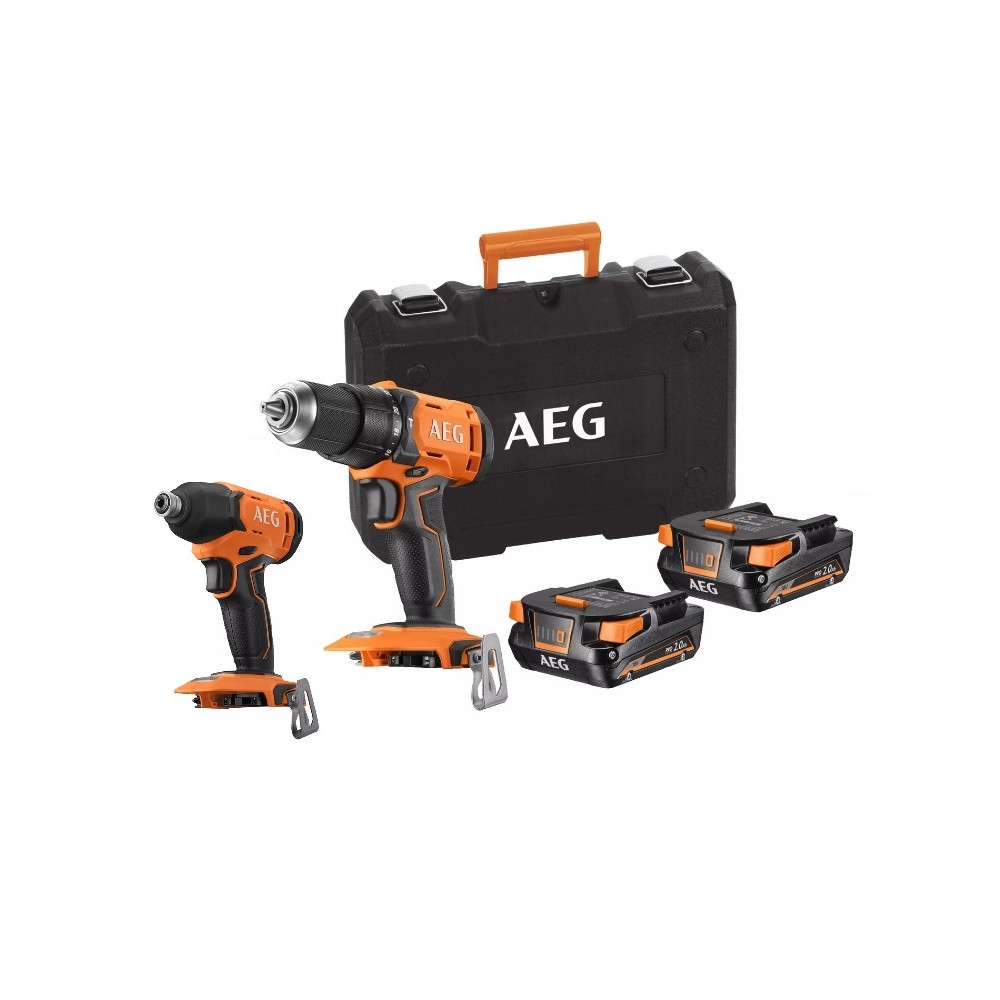 SET TRAPANI AVVITATORE PERCUSSIONE BATTERIA BSB 18G4 + AVVITATORE AD IMPULSI BSS 18C2 LINEA PRO + VALIGIA AEG SET TRAPANI AVVITATORE PERCUSSIONE BATTERIA BSB 18G4 + AVVITATORE AD IMPULSI BSS 18C2 LINEA PRO + VALIGIA AEG