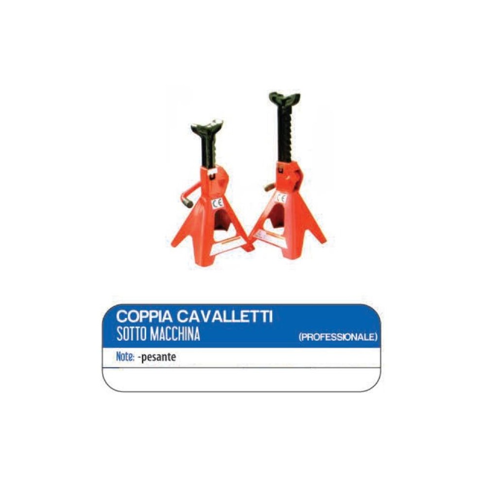 CAVALLETTI AUTO DA 2 TONNELLATE CONFEZIONE 2 PZ FU1372 CAVALLETTI AUTO DA 2 TONNELLATE CONFEZIONE 2 PZ FU1372