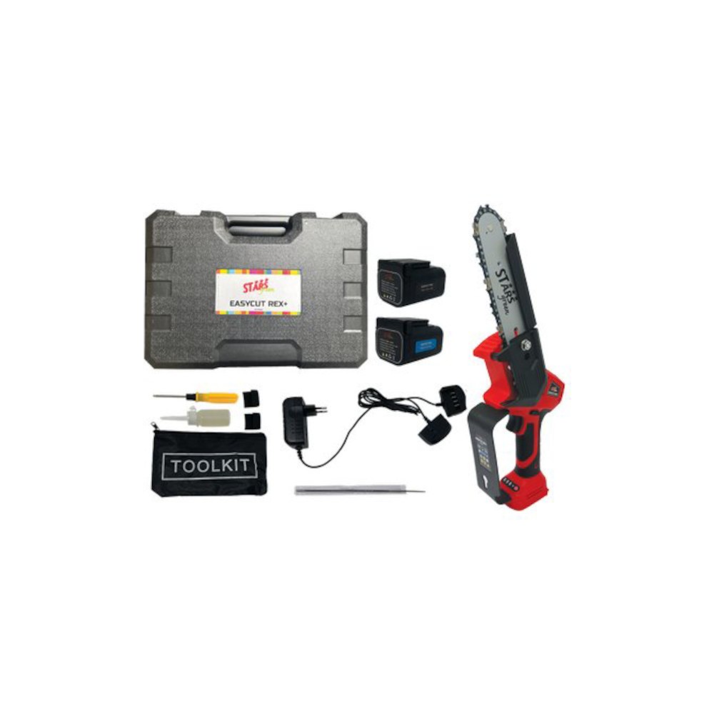 SEGA MINI POTA BATTERIA EASYCUT REX+ STARS VOLT 16,8 AH 4,0+2,0 W350 MM 120 + VALIGIA SEGA MINI POTA BATTERIA EASYCUT REX+ STARS VOLT 16,8 AH 4,0+2,0 W350 MM 120 + VALIGIA