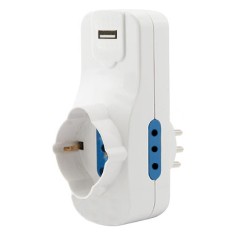 ADATTATORI SPINA 10A 3 PRESE + USB