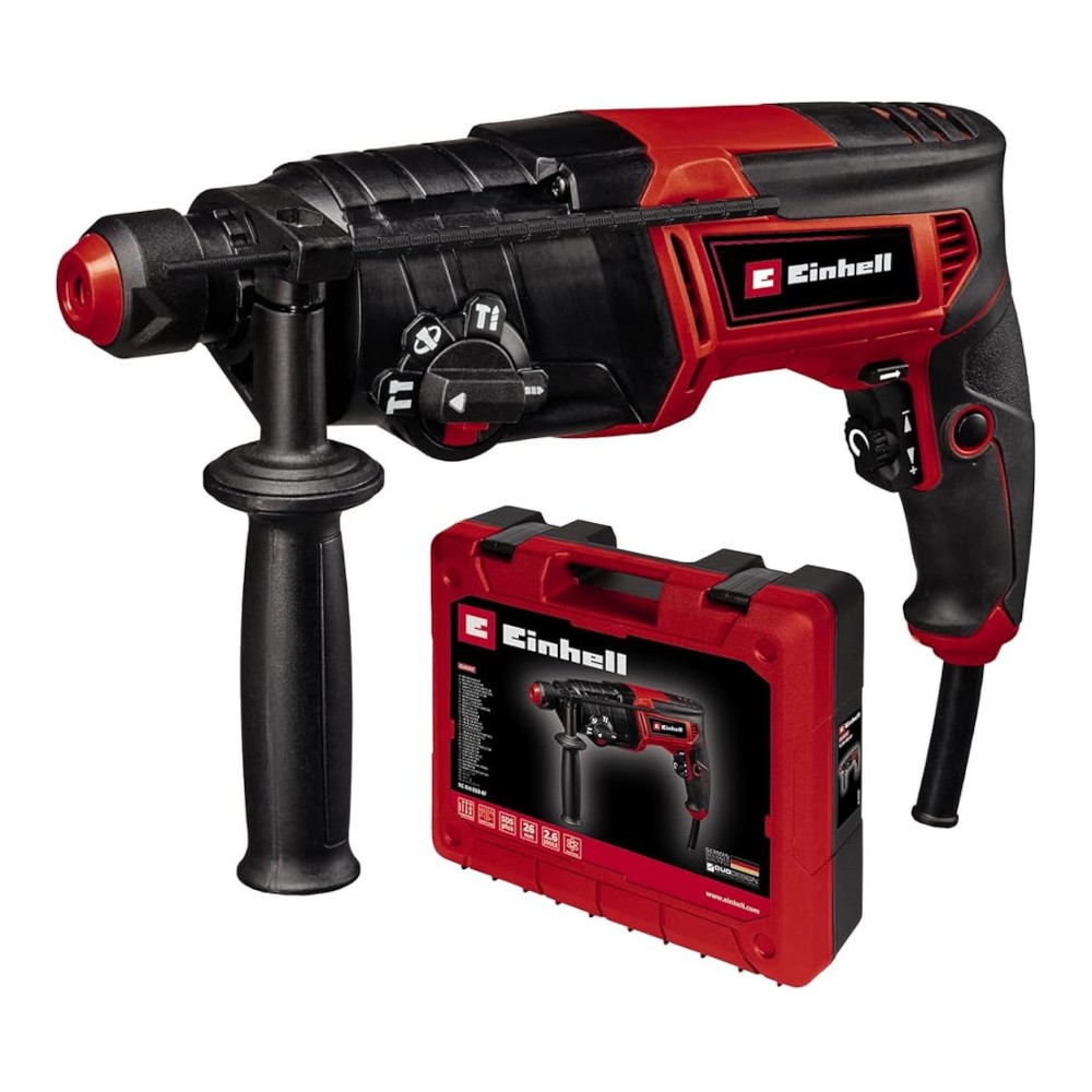 TRAPANO MARTELLO TASSELLATORE TC-RH 800 4F VOLT 230 WATT 800 SDS PLUS + VALIGIA EINHELL TRAPANO MARTELLO TASSELLATORE TC-RH 800 4F VOLT 230 WATT 800 SDS PLUS + VALIGIA EINHELL