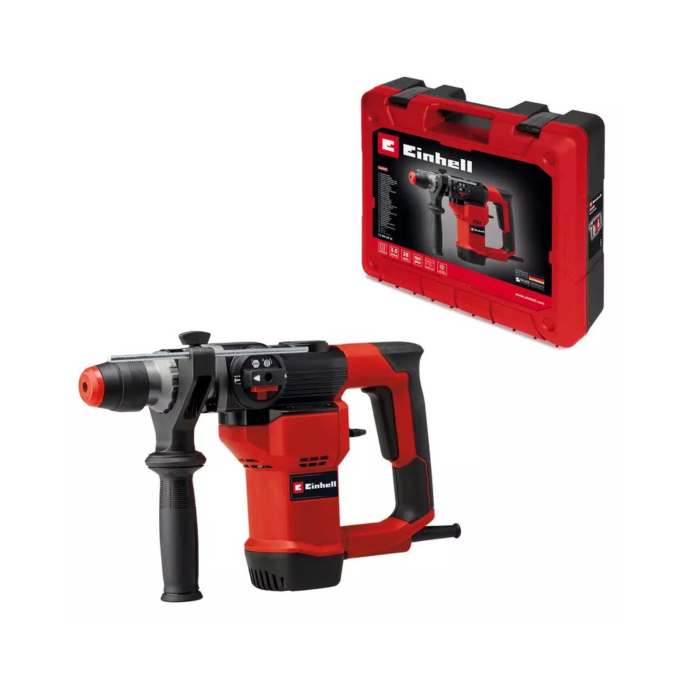 MARTELLO TASSELLATORE SCALPELLATORE TC-RH 28 3F VOLT 230 WATT 950 SDS PLUS + VALIGIA EINHELL