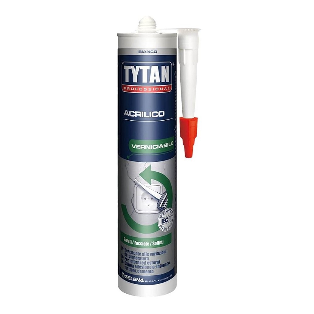 SILICONE ACRILICO VERNICIABILE 300 ML TYTAN SILICONE ACRILICO VERNICIABILE 300 ML TYTAN