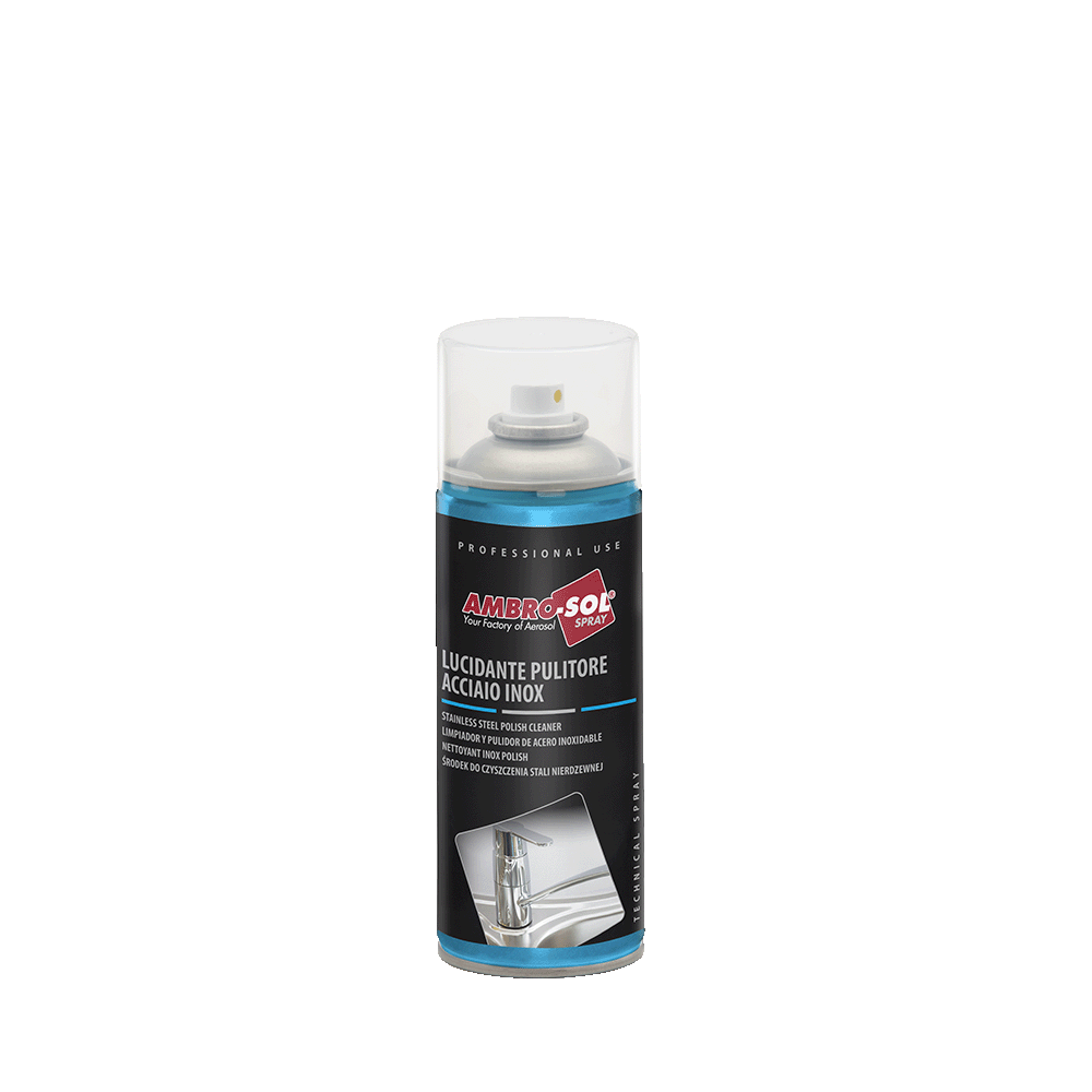 LUCIDANTE PULITORE BOMBOLETTA SPRAY ACCIAIO INOX 400 MLAMBRO-SOL LUCIDANTE PULITORE BOMBOLETTA SPRAY ACCIAIO INOX 400 MLAMBRO-SOL
