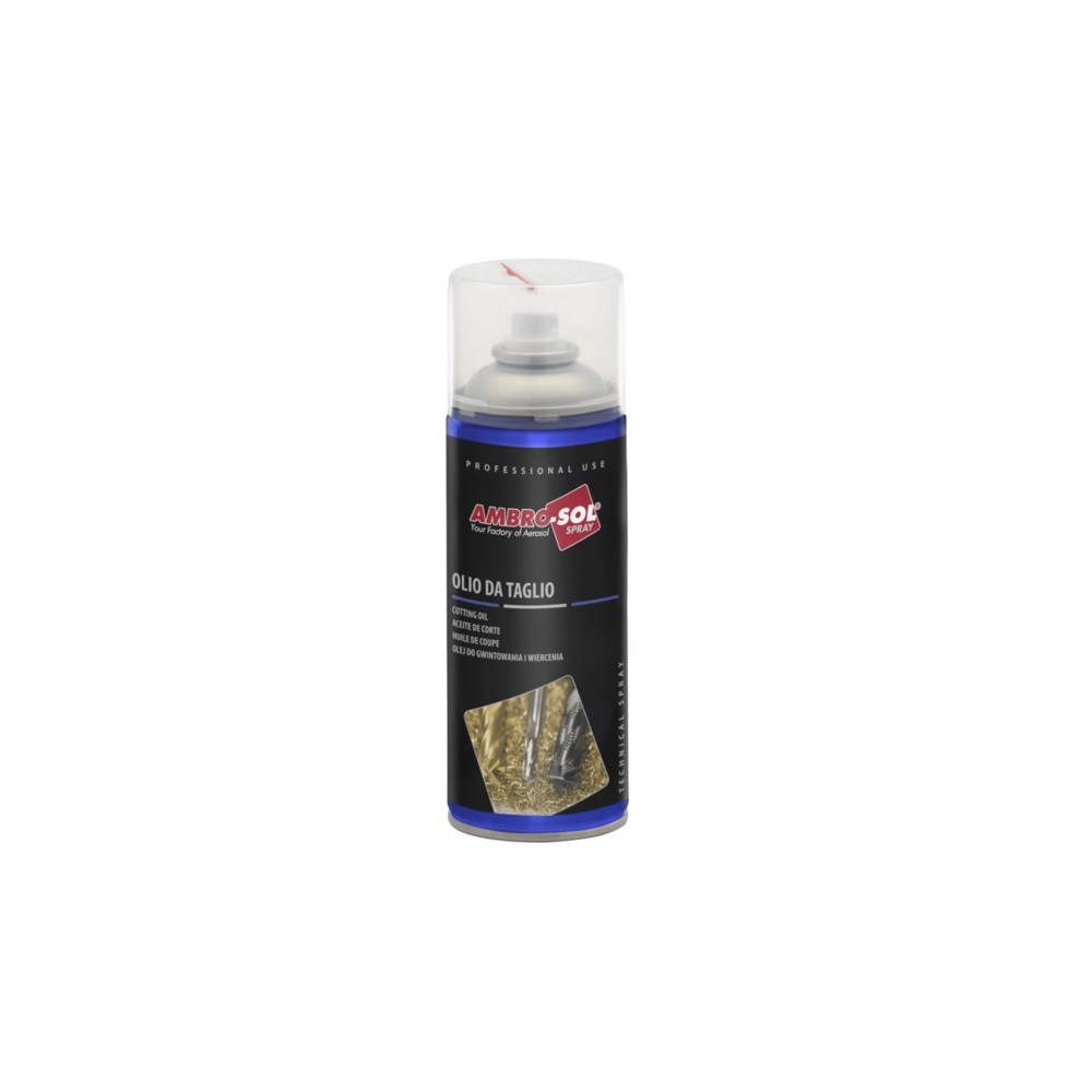 OLIO BOMBOLETTA SPRAY DA TAGLIO PER FILIERE ML 400 AMBRO-SOL OLIO BOMBOLETTA SPRAY DA TAGLIO PER FILIERE ML 400 AMBRO-SOL