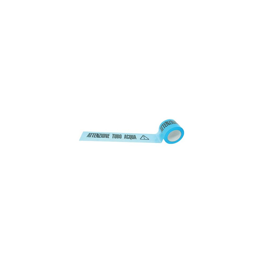 NASTRO SEGNALETICO ATTENZIONE TUBO ACQUA ALTEZZA MM 100 ML 200 NASTRO SEGNALETICO ATTENZIONE TUBO ACQUA ALTEZZA MM 100 ML 200