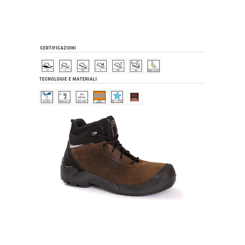 SCARPE ANTINFORTUNISTICHE BILBAO S3 CI WR PELLE FIORE INGRASSATO IDROTECH® WRU GIASCO SCARPE ANTINFORTUNISTICHE BILBAO S3 CI WR PELLE FIORE INGRASSATO IDROTECH® WRU GIASCO