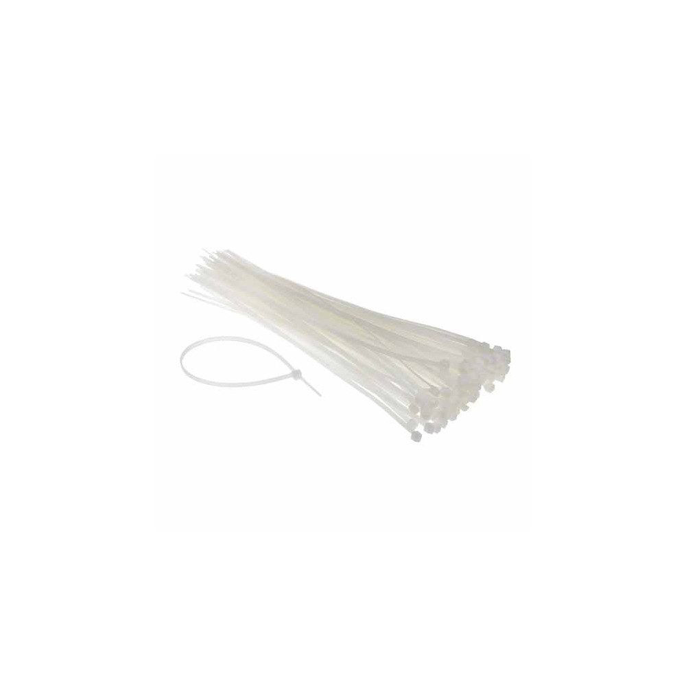 FASCETTE CABLO BIANCHE CONFEZIONE 100 PEZZI FASCETTE CABLO BIANCHE CONFEZIONE 100 PEZZI