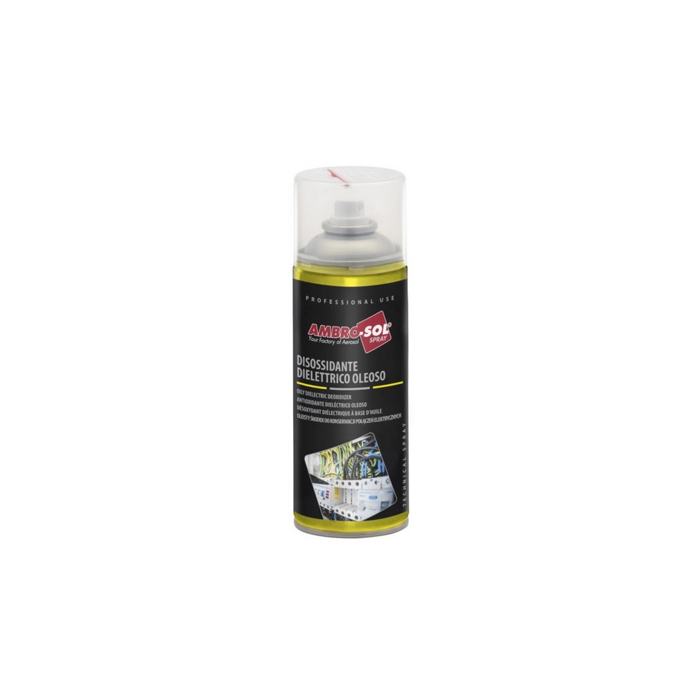 DISOSSIDANTE BOMBOLETTA SPRAY DIELETTRICO OLEOSO 400 ML AMBRO-SOL DISOSSIDANTE BOMBOLETTA SPRAY DIELETTRICO OLEOSO 400 ML AMBRO-SOL