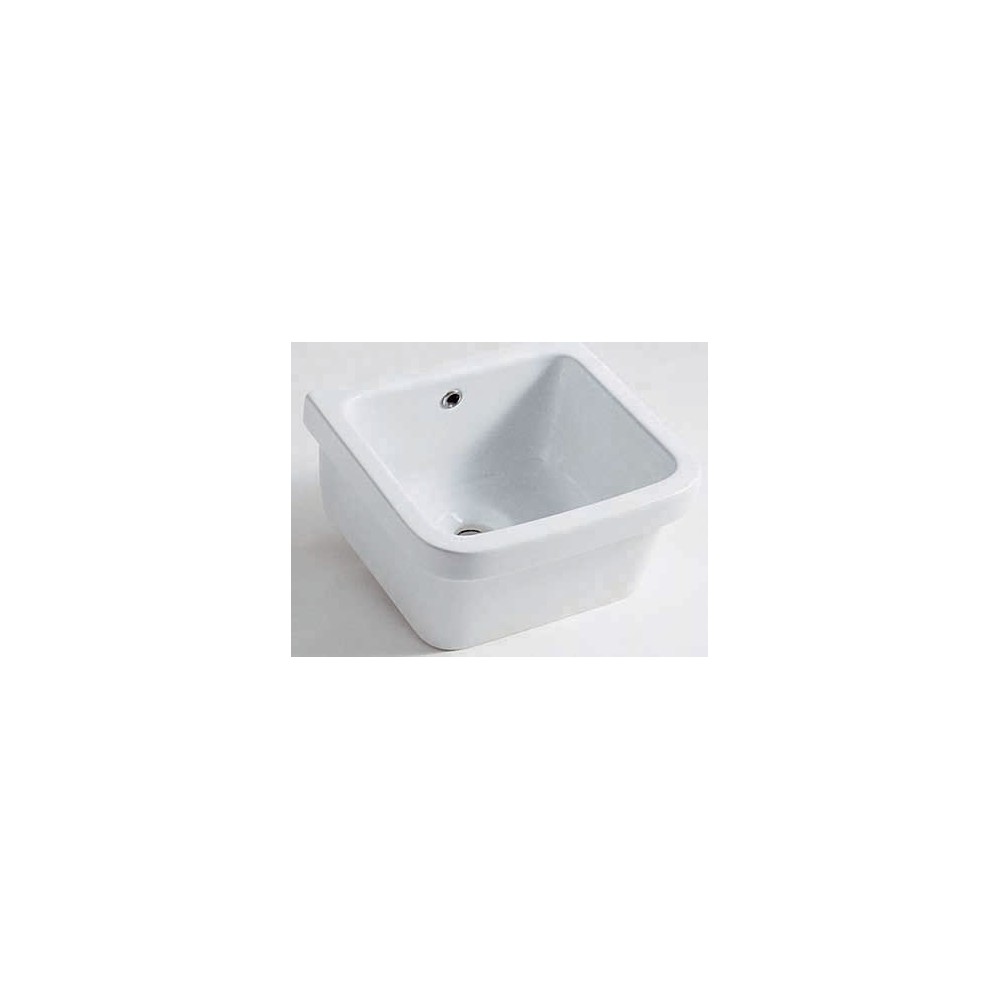 PILOZZO BIANCO IN CERAMICA SOSPESO CM 44X39,5X23 PILOZZO BIANCO IN CERAMICA SOSPESO CM 44X39,5X23