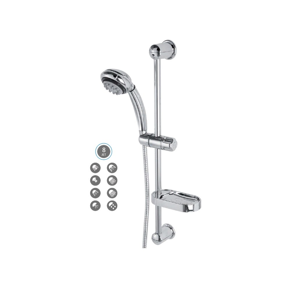 SALISCENDI DOCCIA EXTRA CROMO RB7010 CON PORTA SAPONE SALISCENDI DOCCIA EXTRA CROMO RB7010 CON PORTA SAPONE