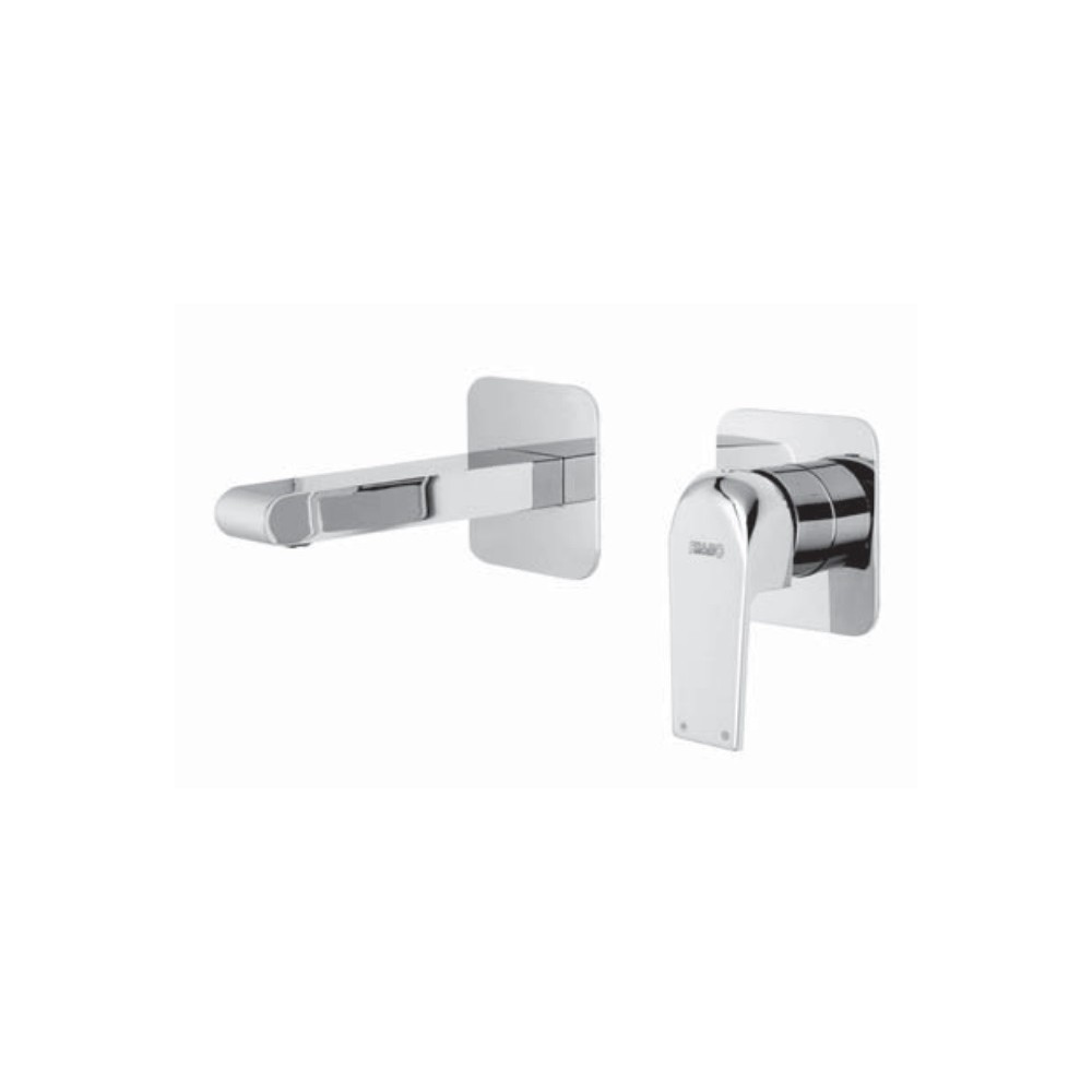 MISCELATORE C100 LAVABO CROMO MURO INCASSO CON BOCCA EROGAZIONE PIASTRE SEPARATE FRAMO MISCELATORE C100 LAVABO CROMO MURO INCASSO CON BOCCA EROGAZIONE PIASTRE SEPARATE FRAMO