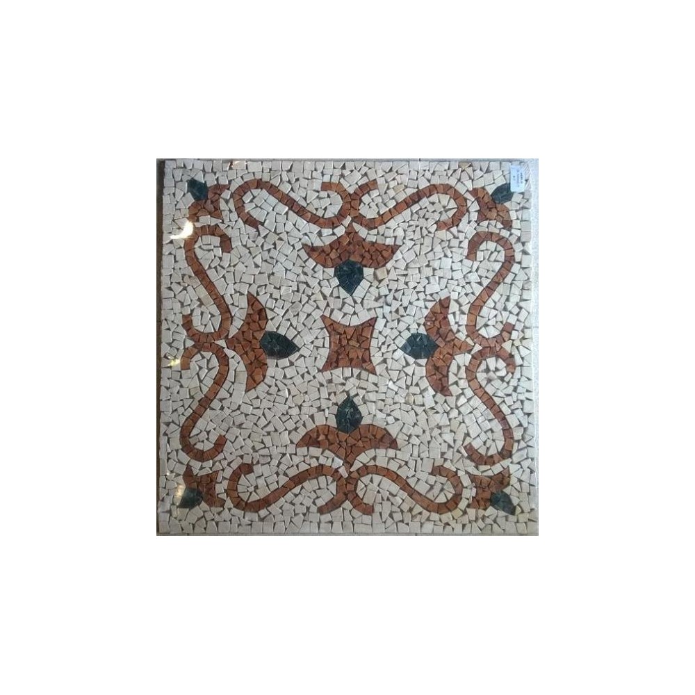 P/6 ROSONE IN MARMO BIANCO BOTTICINO VERDE GUATEMALA ROSSO DI VERONA CM 66X66 P/6 ROSONE IN MARMO BIANCO BOTTICINO VERDE GUATEMALA ROSSO DI VERONA CM 66X66