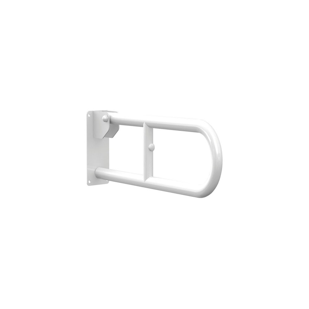 ACCESSORI PER DISABILI MANIGLIONE BARRA RIBALTABILE DA MURO LACCATO BIANCO ACCESSORI PER DISABILI MANIGLIONE BARRA RIBALTABILE DA MURO LACCATO BIANCO