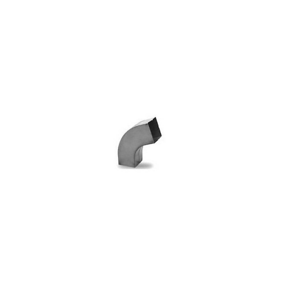 GOMITO TUBO DISCENDENTE PLUVIALE ZINCATO QUADRO MM 80X80 GOMITO TUBO DISCENDENTE PLUVIALE ZINCATO QUADRO MM 80X80