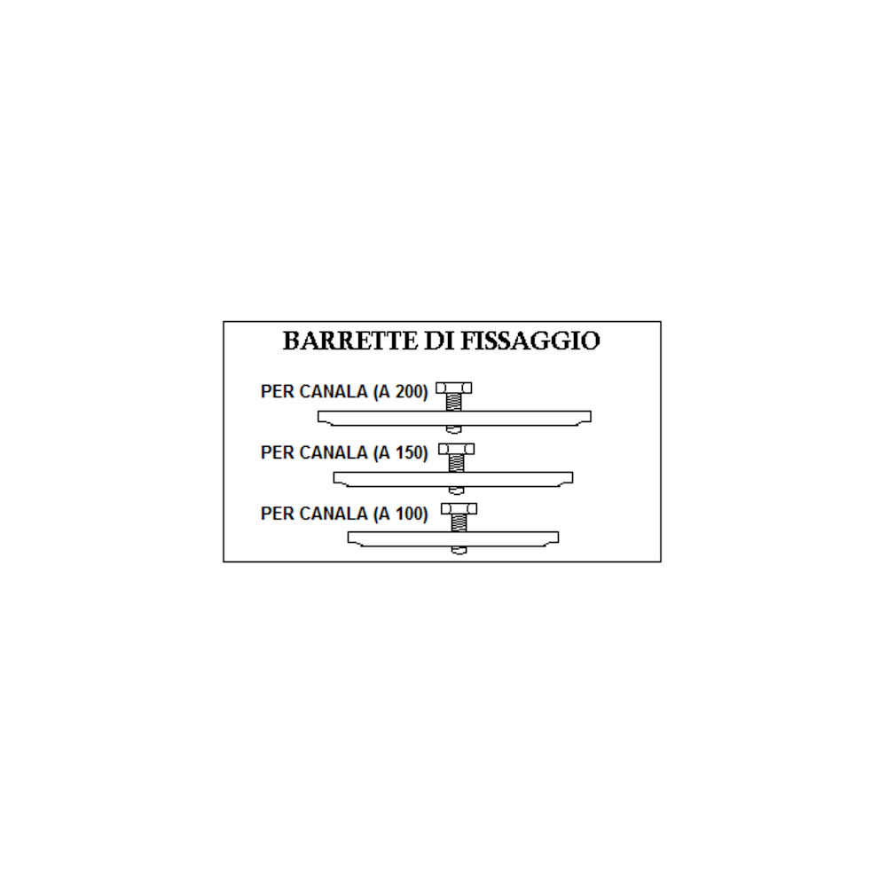 BARRETTE FISSAGGIO KIT 2 PEZZI GRIGLIA EASY X MT 1 ACCIAIO ZINCATO BARRETTE FISSAGGIO KIT 2 PEZZI GRIGLIA EASY X MT 1 ACCIAIO ZINCATO