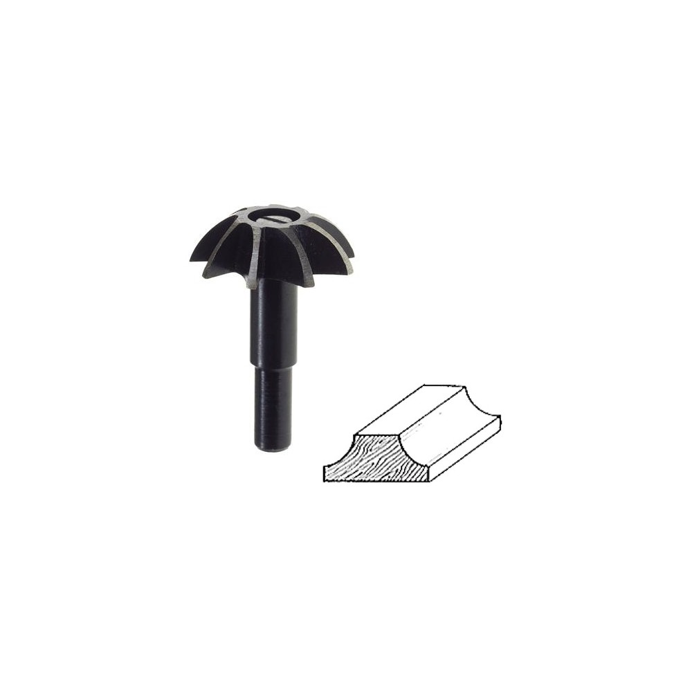 FRESA PER PROFILO TONDO INTERNO 45° ART.362.00 PG PROFESSIONAL FRESA PER PROFILO TONDO INTERNO 45° ART.362.00 PG PROFESSIONAL