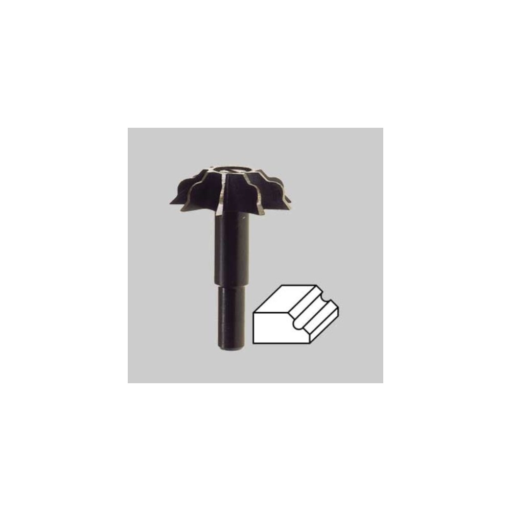 FRESA PER PROFILO MEZZO TONDO INTERNO 45° ART.360.00 PG PROFESSIONAL FRESA PER PROFILO MEZZO TONDO INTERNO 45° ART.360.00 PG PROFESSIONAL