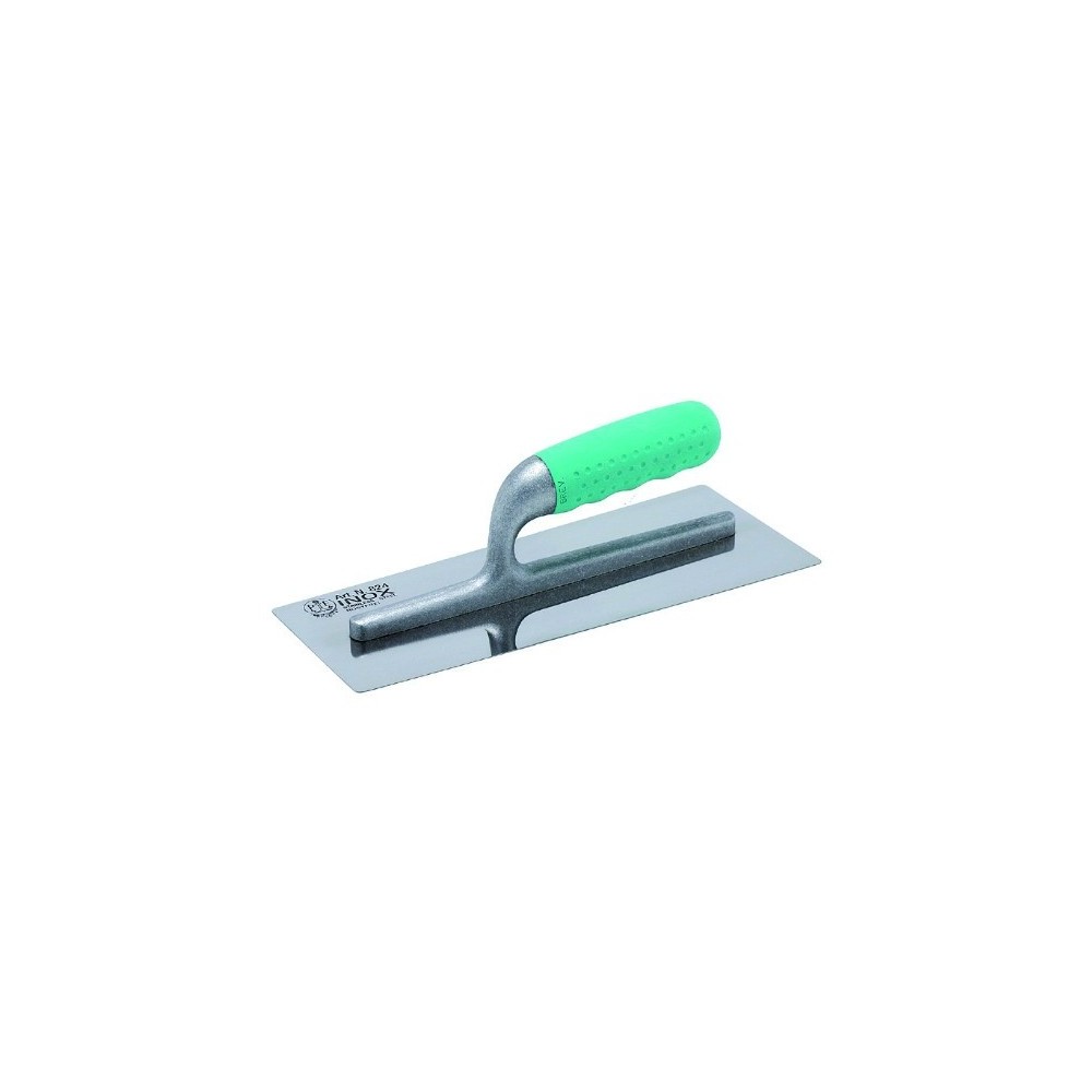 FRATTONE INOX LAMA TRAPEZOIDALE MANICO GOMMA CM 20 X 8 FRATTONE INOX LAMA TRAPEZOIDALE MANICO GOMMA CM 20 X 8