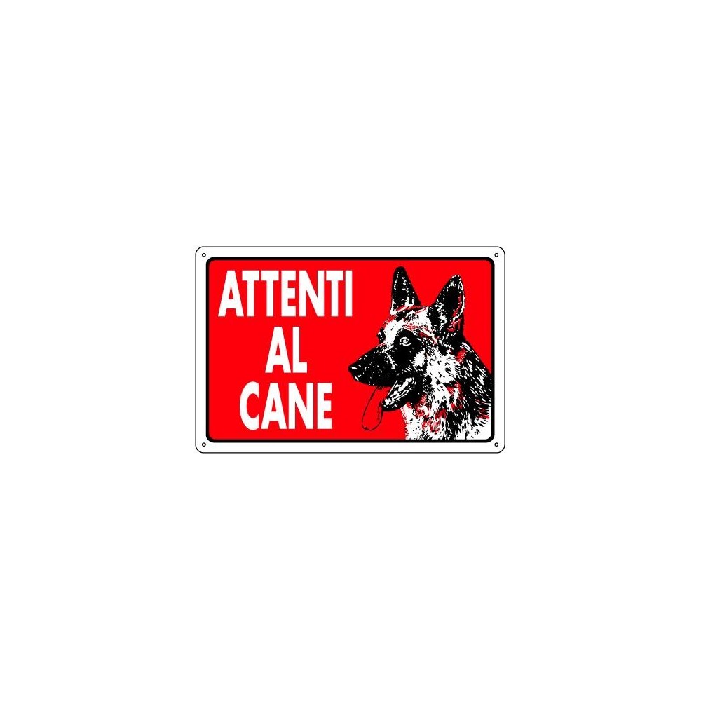 CARTELLO PVC ATTENTI AL CANE CARTELLO PVC ATTENTI AL CANE