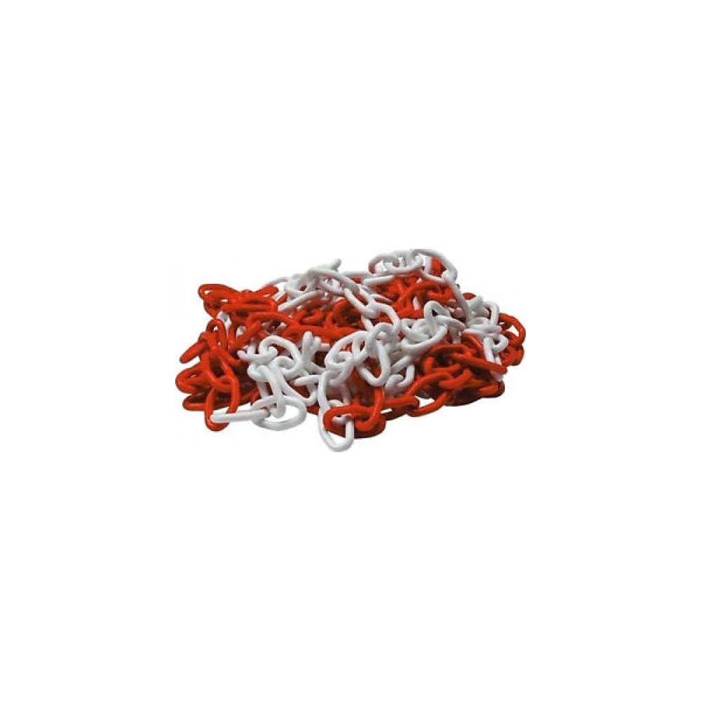 CATENA PLASTICA BIANCA/ROSSA MM 5 ROTOLO 10 MT CATENA PLASTICA BIANCA/ROSSA MM 5 ROTOLO 10 MT