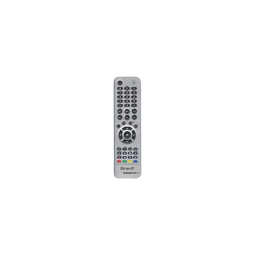 TELECOMANDO TV UNIVERSALE 4 IN 1 BRAVO + DDT + DVD + SKY MEMORIA BANCHI 4 TELECOMANDO TV UNIVERSALE 4 IN 1 BRAVO + DDT + DVD + SKY MEMORIA BANCHI 4