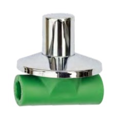 RACCORDO POLIPROPILENE RUBINETTO INCASTRO CON CAPPUCCIO PN25 Ø 20 MM