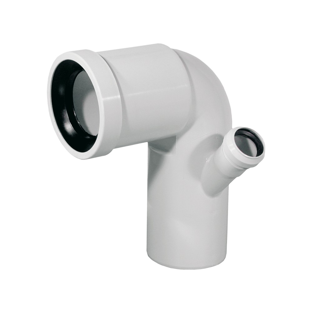 CURVA WC INNESTO IN POLIPROPILENE ALTA DA 110 ATTACCO 50 DX CON GUARNIZIONE CURVA WC INNESTO IN POLIPROPILENE ALTA DA 110 ATTACCO 50 DX CON GUARNIZIONE
