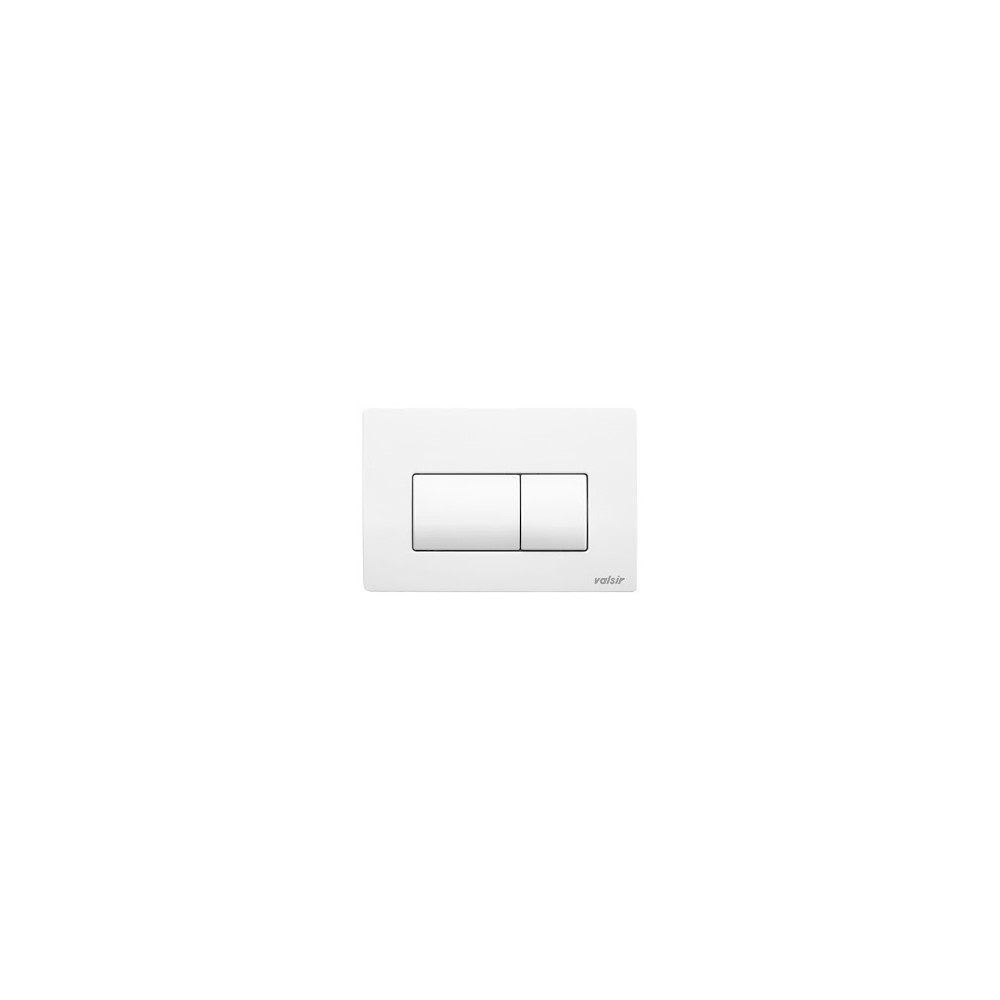 PLACCA DOPPIO PULSANTE TROPEA S BIANCO VALSIR PLACCA DOPPIO PULSANTE TROPEA S BIANCO VALSIR