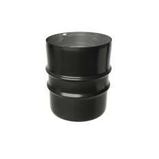 MANICOTTO MM ACCIAIO INOX VERNICIATO NERO MONOPARETE 5/10 MM  80