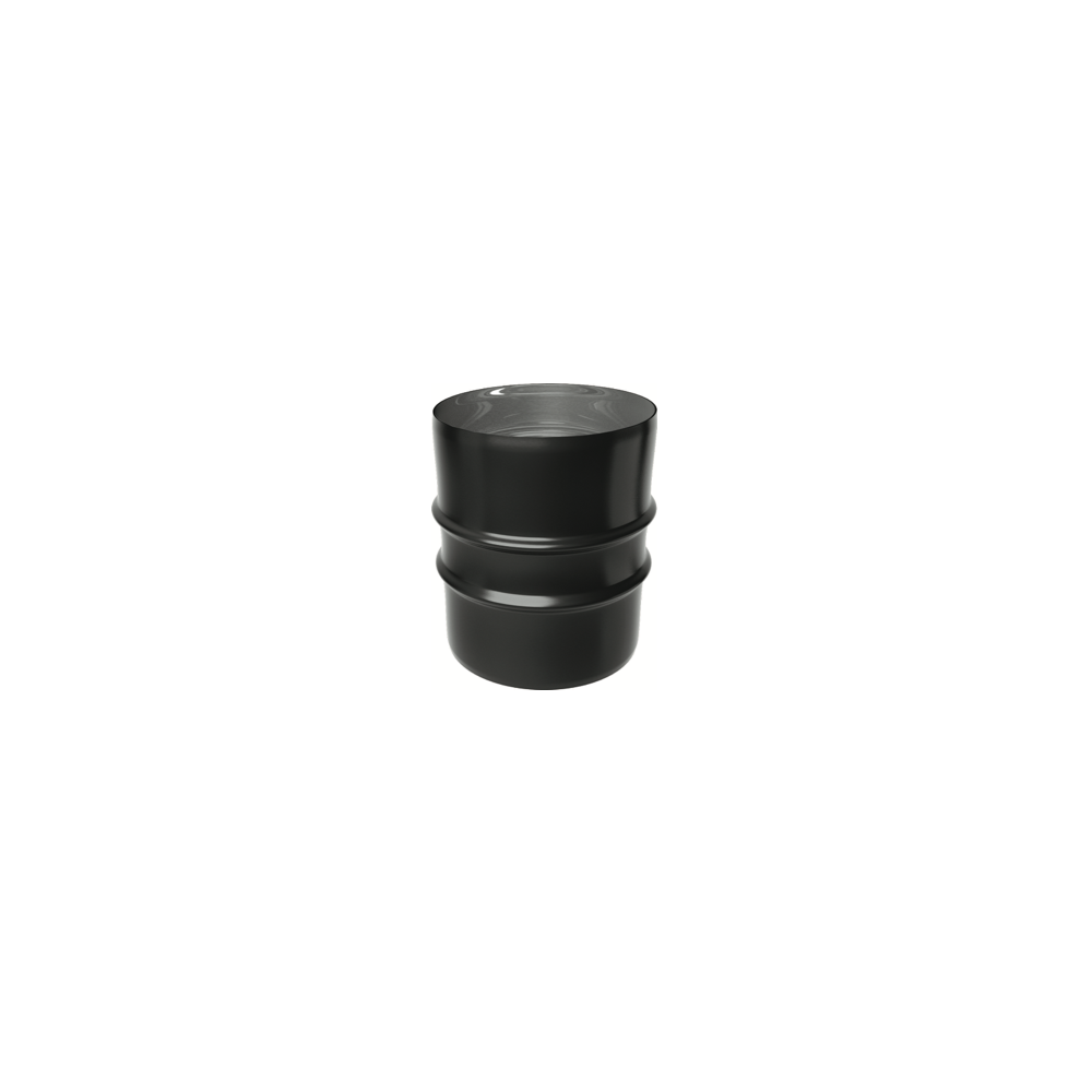 MANICOTTO MM ACCIAIO INOX VERNICIATO NERO MONOPARETE 5/10 MM 80 MANICOTTO MM ACCIAIO INOX VERNICIATO NERO MONOPARETE 5/10 MM 80