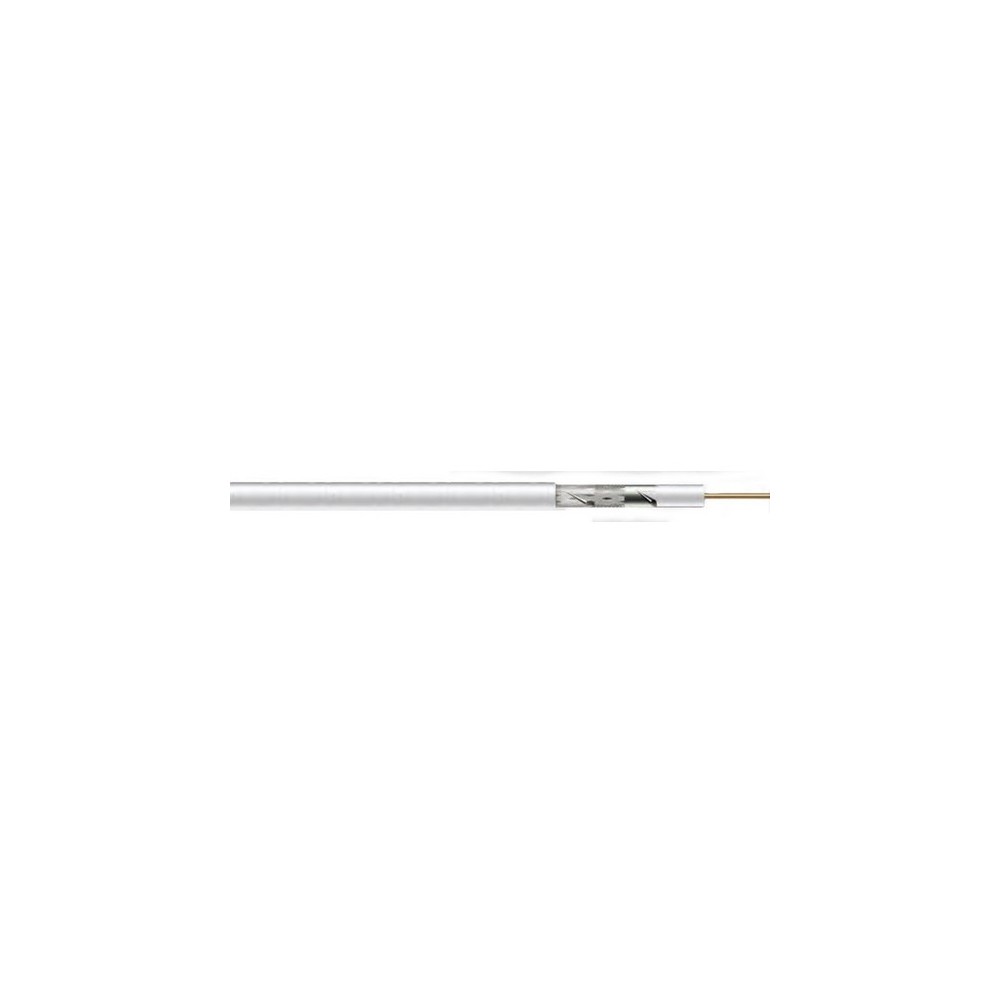CAVO TV DIGISAT 2000 PVC BIANCO Ø 5 MM ROTOLO MT 100 CAVO TV DIGISAT 2000 PVC BIANCO Ø 5 MM ROTOLO MT 100