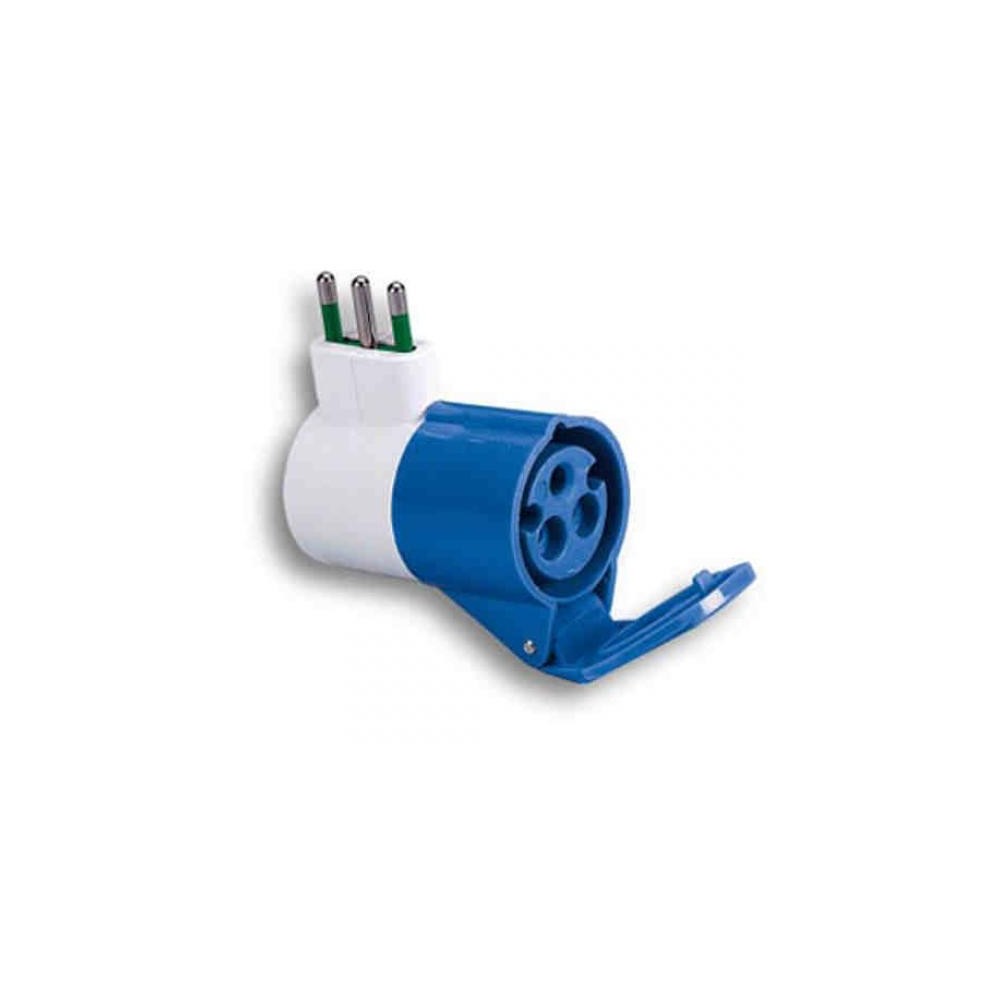 PRESA VOLANTE ADATTATORE INDUSTRIALE CEE 2P+ T 230V PRESA VOLANTE ADATTATORE INDUSTRIALE CEE 2P+ T 230V