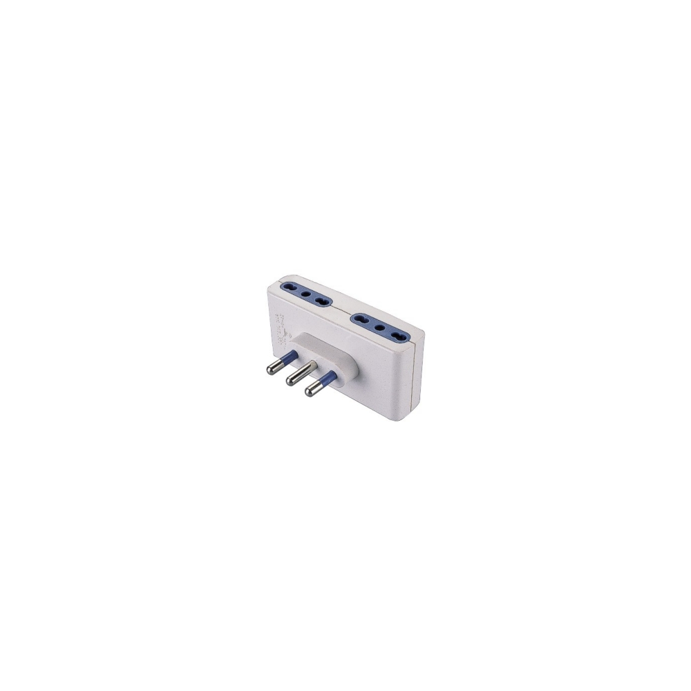 ADATTATORI QUADRUPLI 4 PRESE BIPASSO 16 AMPERE ADATTATORI QUADRUPLI 4 PRESE BIPASSO 16 AMPERE