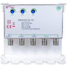 AMPLIFICATORI ANTENNA TV DA PALO NSR 4/VU2 -5G VHF/UHF1/UHF2 5/20 DB