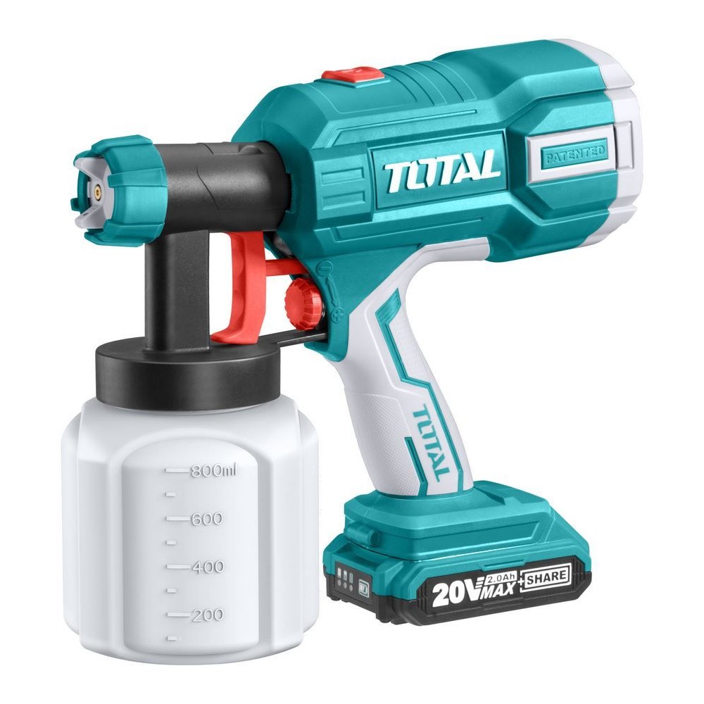 PISTOLA VERNICIATURA BATTERIA SOLO CORPO MACCHINA VOLT 20 ONE BATTERY TOTAL PISTOLA VERNICIATURA BATTERIA SOLO CORPO MACCHINA VOLT 20 ONE BATTERY TOTAL