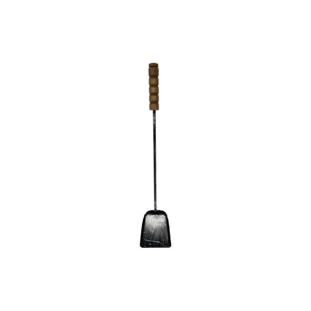 PALETTA X CAMINO LUX FERRO BATTUTO MANICO LEGNO CM 60 PALETTA X CAMINO LUX FERRO BATTUTO MANICO LEGNO CM 60