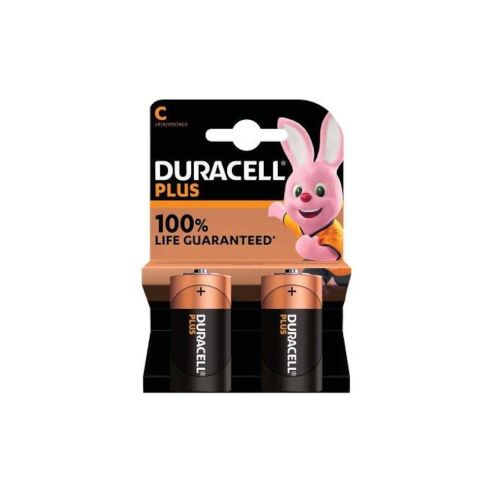 PILE MEZZA TORCIA C PLUS 100 POWER ALCALINA VOLT 1,5 PZ 2 DURACELL