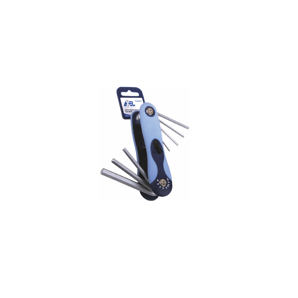 CHIAVI SERIE TASCABILI RICHIUDIBILI ESAGONALI MASCHIO PZ.8 FU-02501 CHIAVI SERIE TASCABILI RICHIUDIBILI ESAGONALI MASCHIO PZ.8 FU-02501