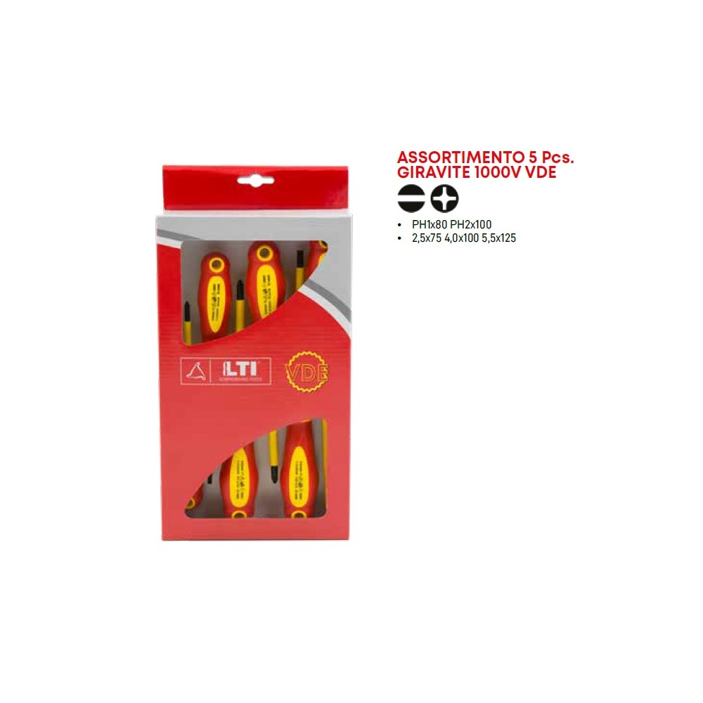 GIRAVITI CONFEZIONE VDE 1000 V. SET 5 PZLTI GIRAVITI CONFEZIONE VDE 1000 V. SET 5 PZLTI
