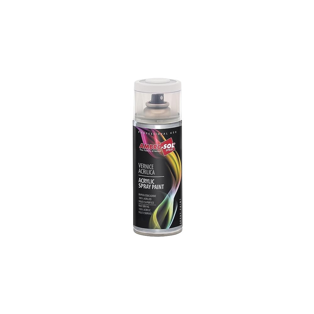 SMALTO BOMBOLETTA SPRAY ACRILICO MULTIUSO ML 400 TRASPARENTE AMBRO-SOL SMALTO BOMBOLETTA SPRAY ACRILICO MULTIUSO ML 400 TRASPARENTE AMBRO-SOL