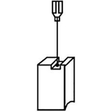 CARBONCINO RICAMBIO SPAZZOLA Z0114 MM 5 X 8 ALTEZZA MM 18 CONFEZIONE 2 PEZZI COMPATIBILE BOSCH