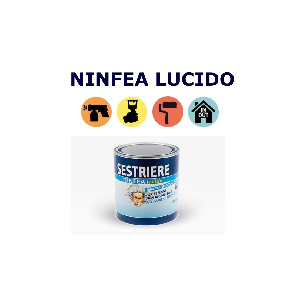 SMALTO NINFEA AD ACQUA BIANCO LUCIDO SMALTO NINFEA AD ACQUA BIANCO LUCIDO