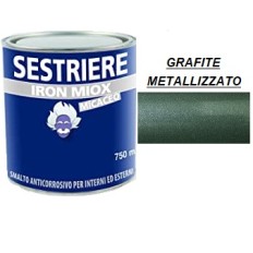 SMALTO MICACEO IRON MIOX GRANA GROSSA GRAFITE METALLIZZATO 2193  SESTRIERE