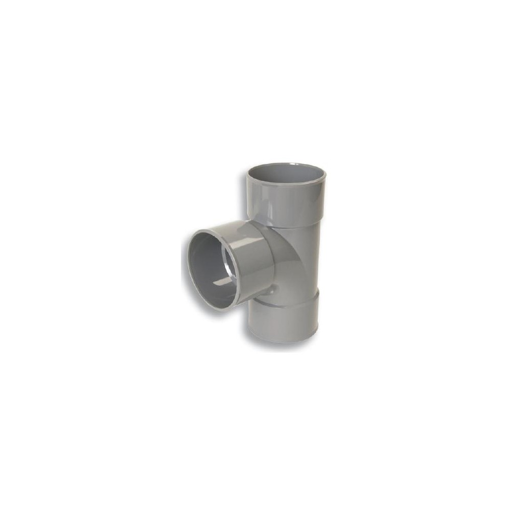 TEE GRIGIO PVC A INCOLLAGGIO 3 LATI FEMMINA Ø TEE GRIGIO PVC A INCOLLAGGIO 3 LATI FEMMINA Ø