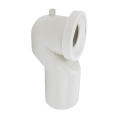 CURVA TECNICA CON GUARNIZIONE A S X TRASFORMAZIONE SCARICO WC PARETE A PAVIMENTO A INCOLLAGGIO Ø
