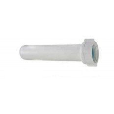 CANOTTO PVC PROLUNGATO CON GHIERA LUNGHEZZA CM 40 Ø 11/2