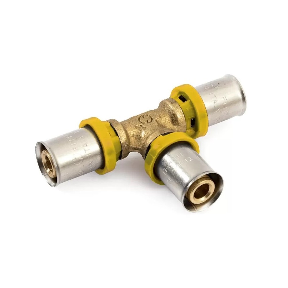 TEE A PINZARE GAS MISURA Ø