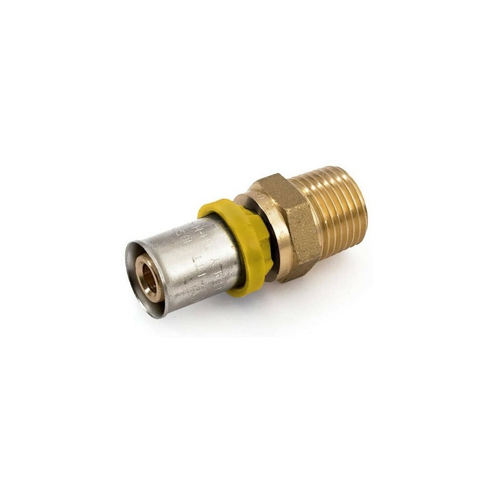 RACCORDO X MULTISTRATO MANICOTTO PINZARE GAS FILETTATO MASCHIO RACCORDO X MULTISTRATO MANICOTTO PINZARE GAS FILETTATO MASCHIO